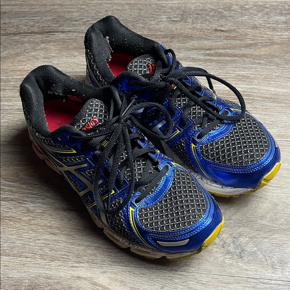 ASICS Blue and Black Athletic Sneakers - Picture 1 of 13